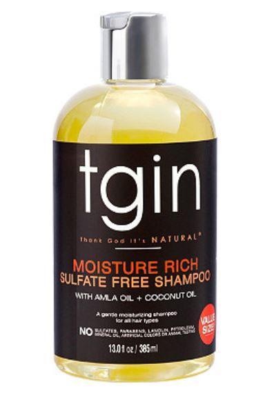 TGIN Moisture Rich Sulfate Free Shampoo 13 oz