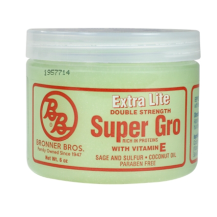 Bronner Brothers Super Gro Extra Lite Double Strength with Vitamin E (6oz)