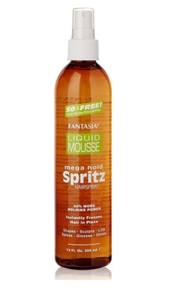 Fantasia Liquid Mousse Spritz Mega Hold Hairspray (12 oz)