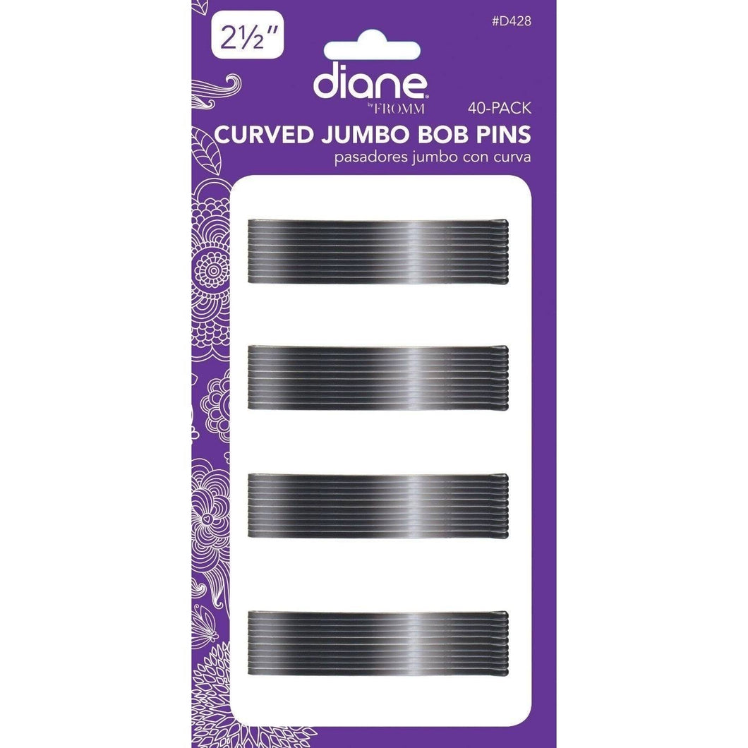 DIANE D428 CURVED JUMBO BOBBY PIN 40-PACK