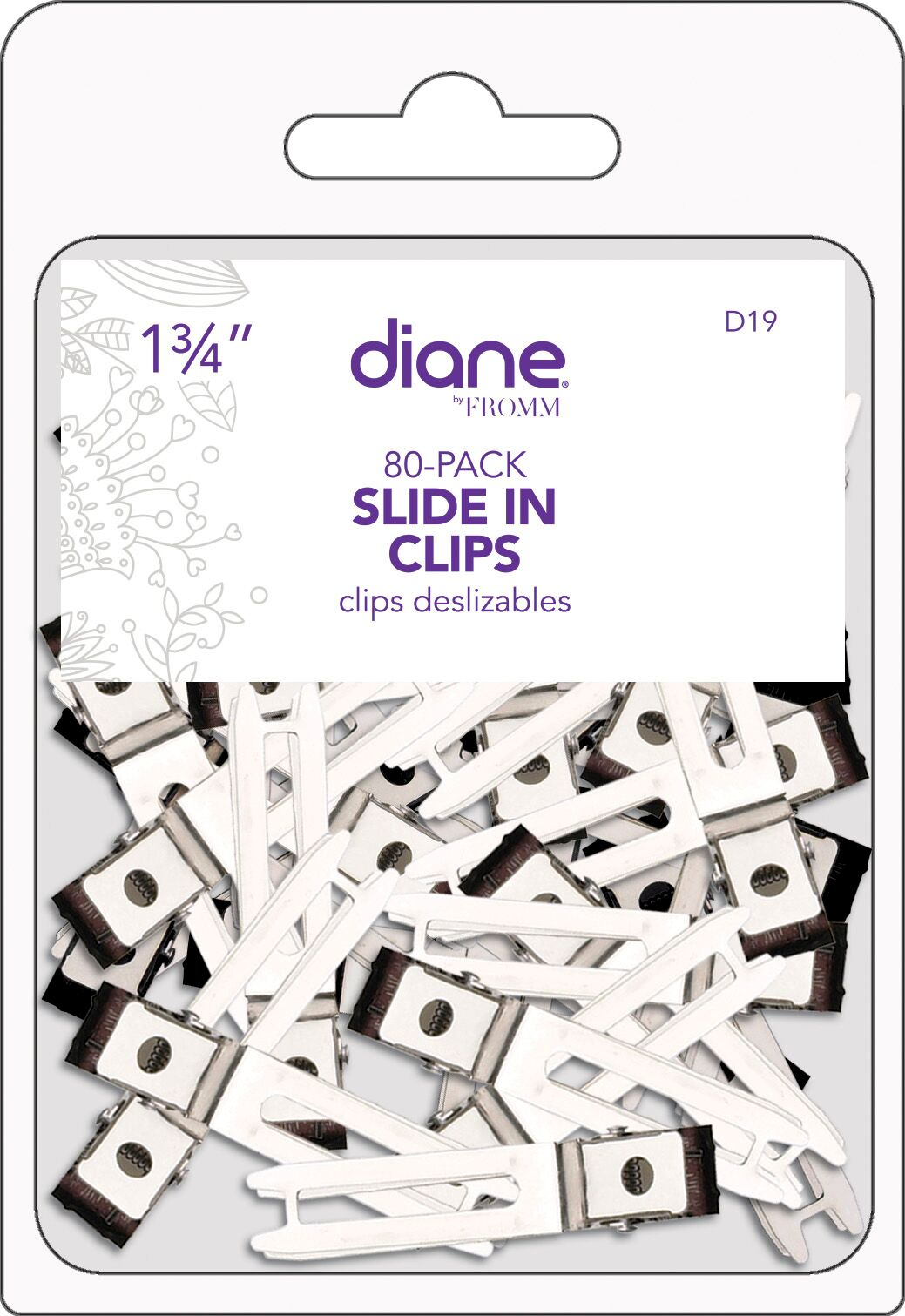 DIANE D19 1.75IN SLIDE IN CLIPS 80PK